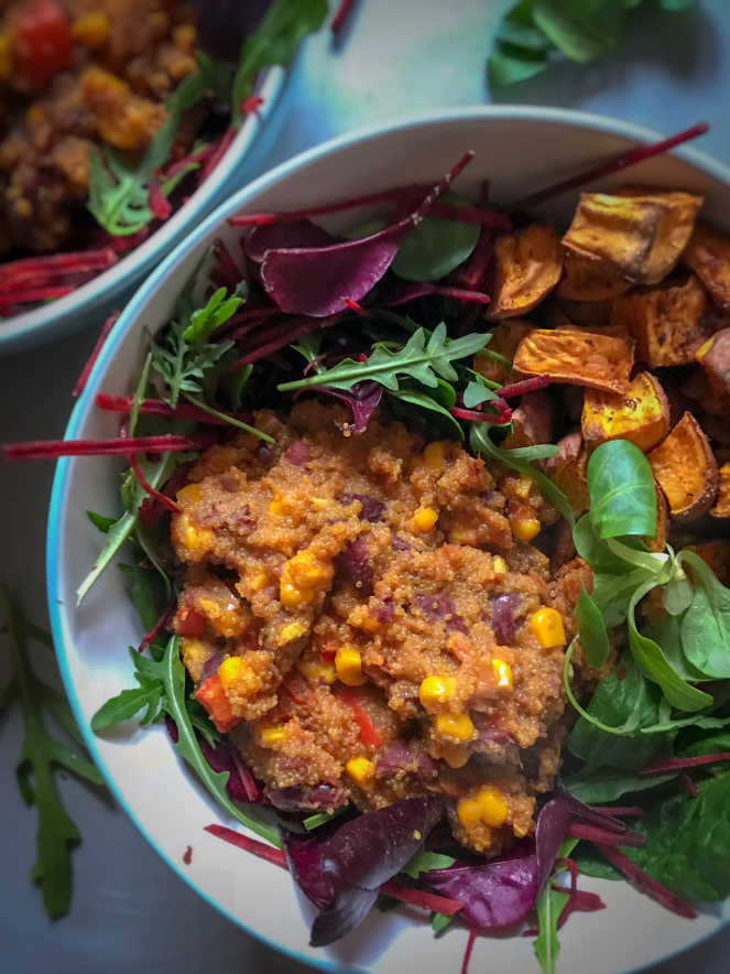Mexican style Amaranth bowl