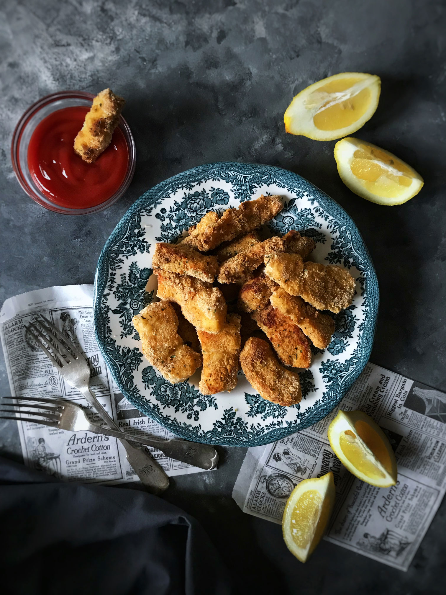 Baked fish sticks