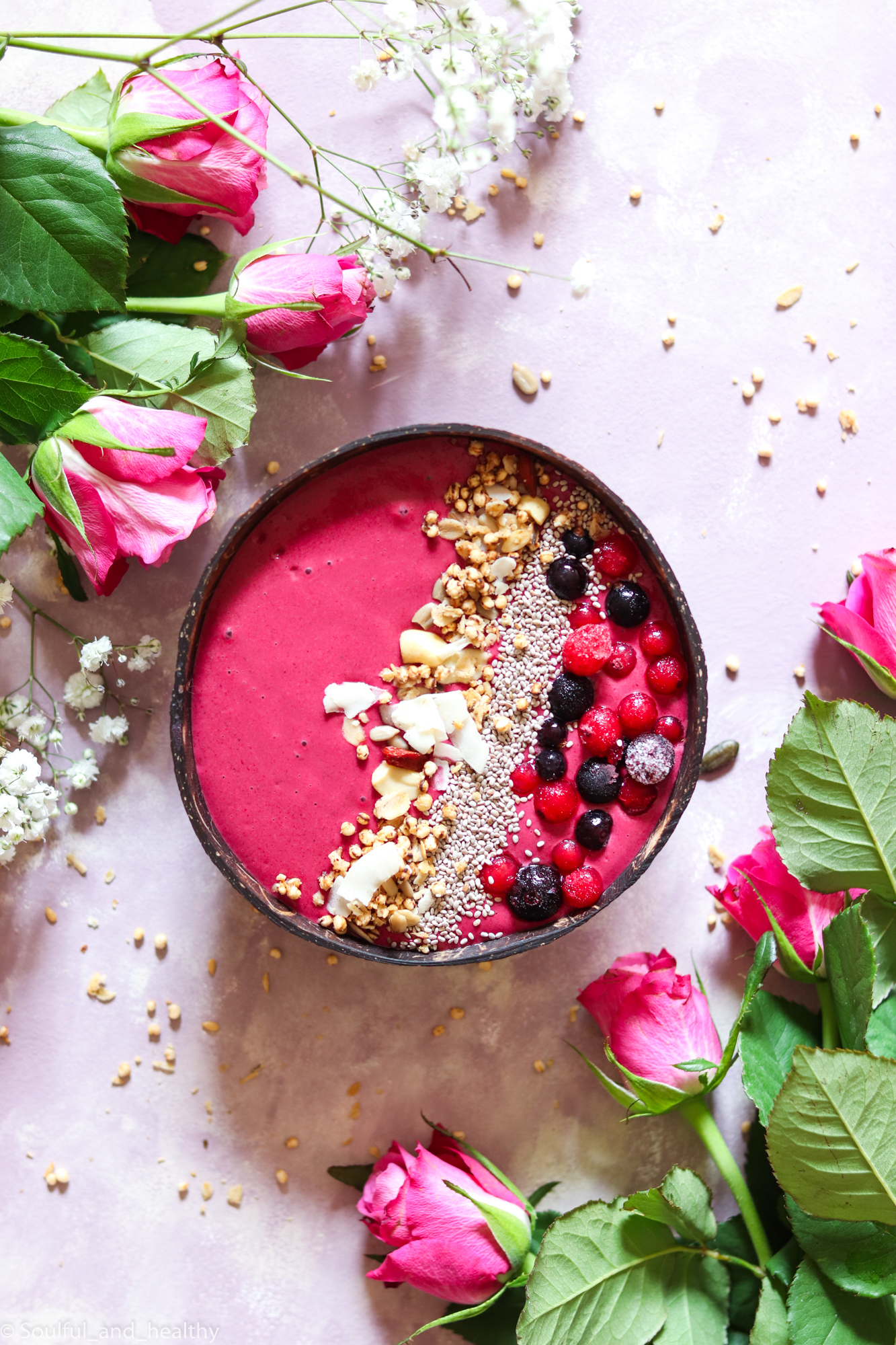 Beetroot Smoothie bowl | Soulful And Healthy