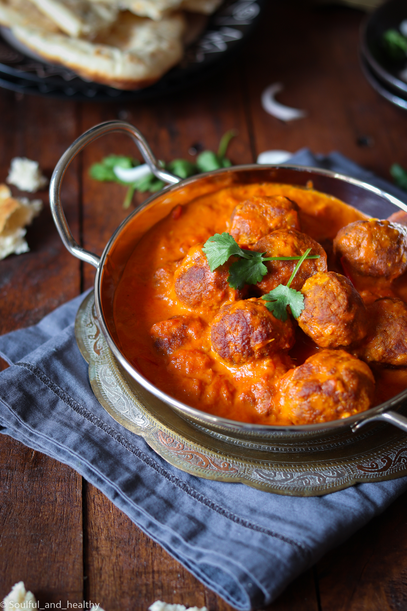 Masala Lamb meatballs creamy curry 