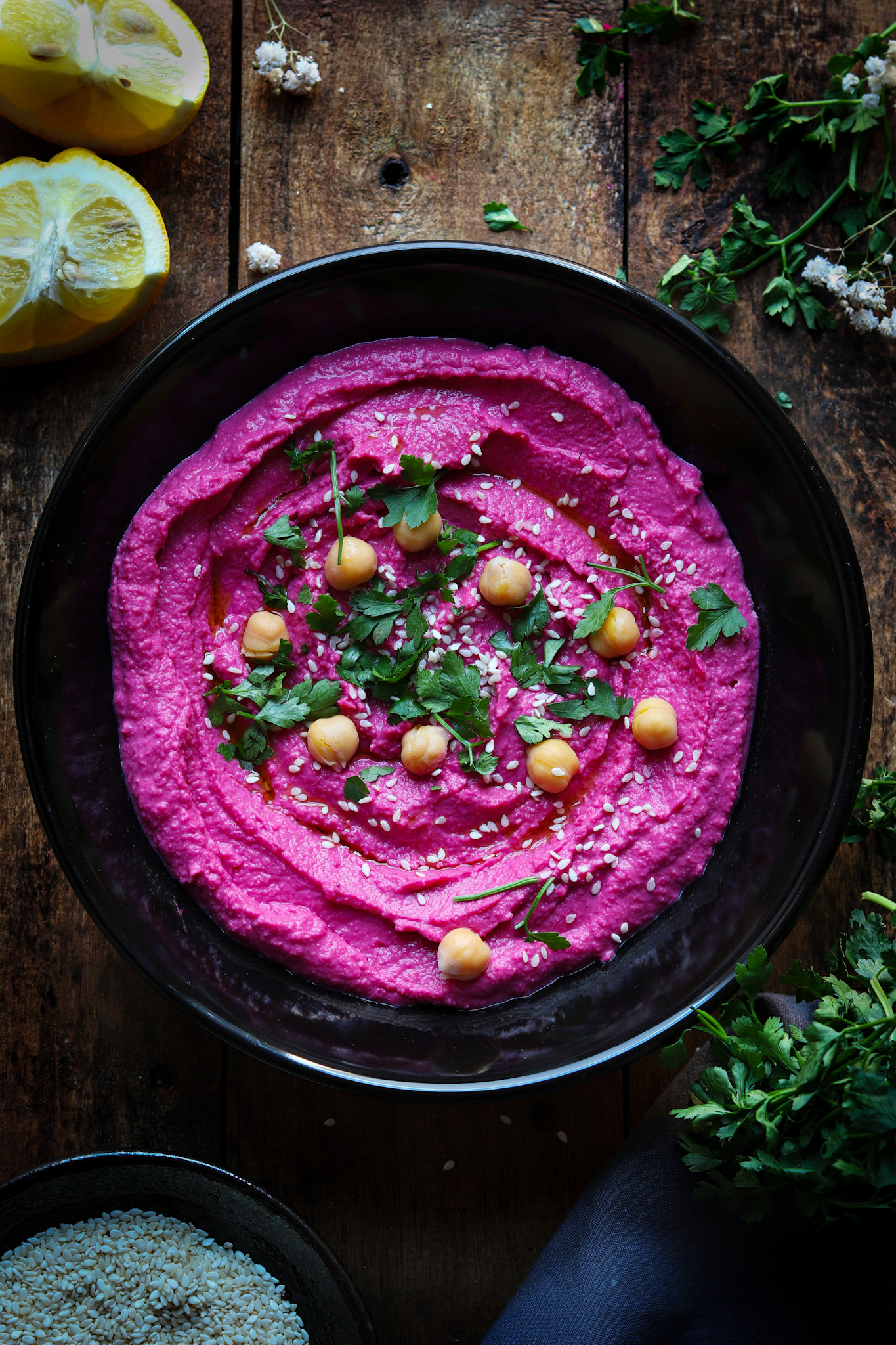 Beetroot Hummus - Vegan