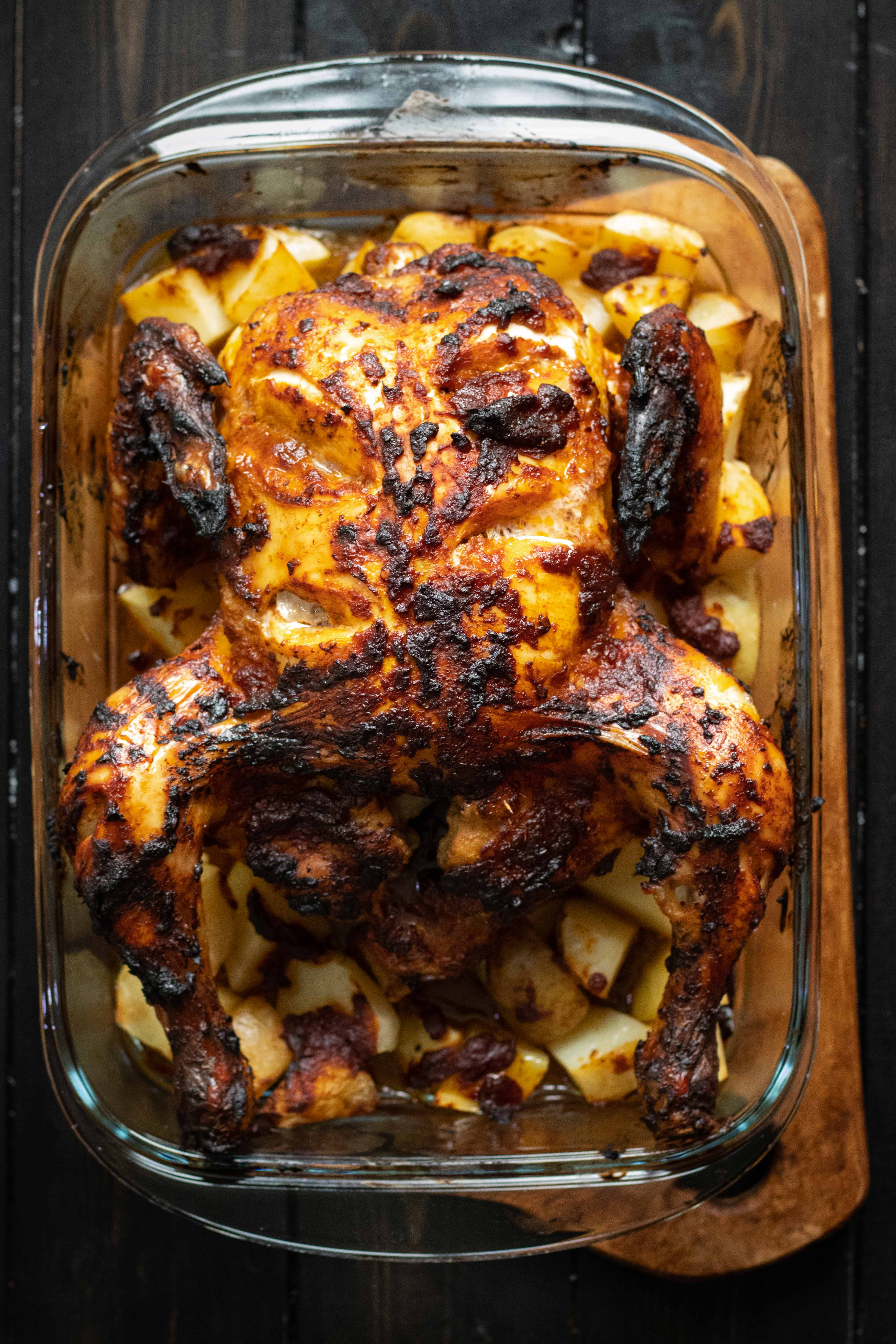 Harissa grilled chicken with Israeli couscous salad