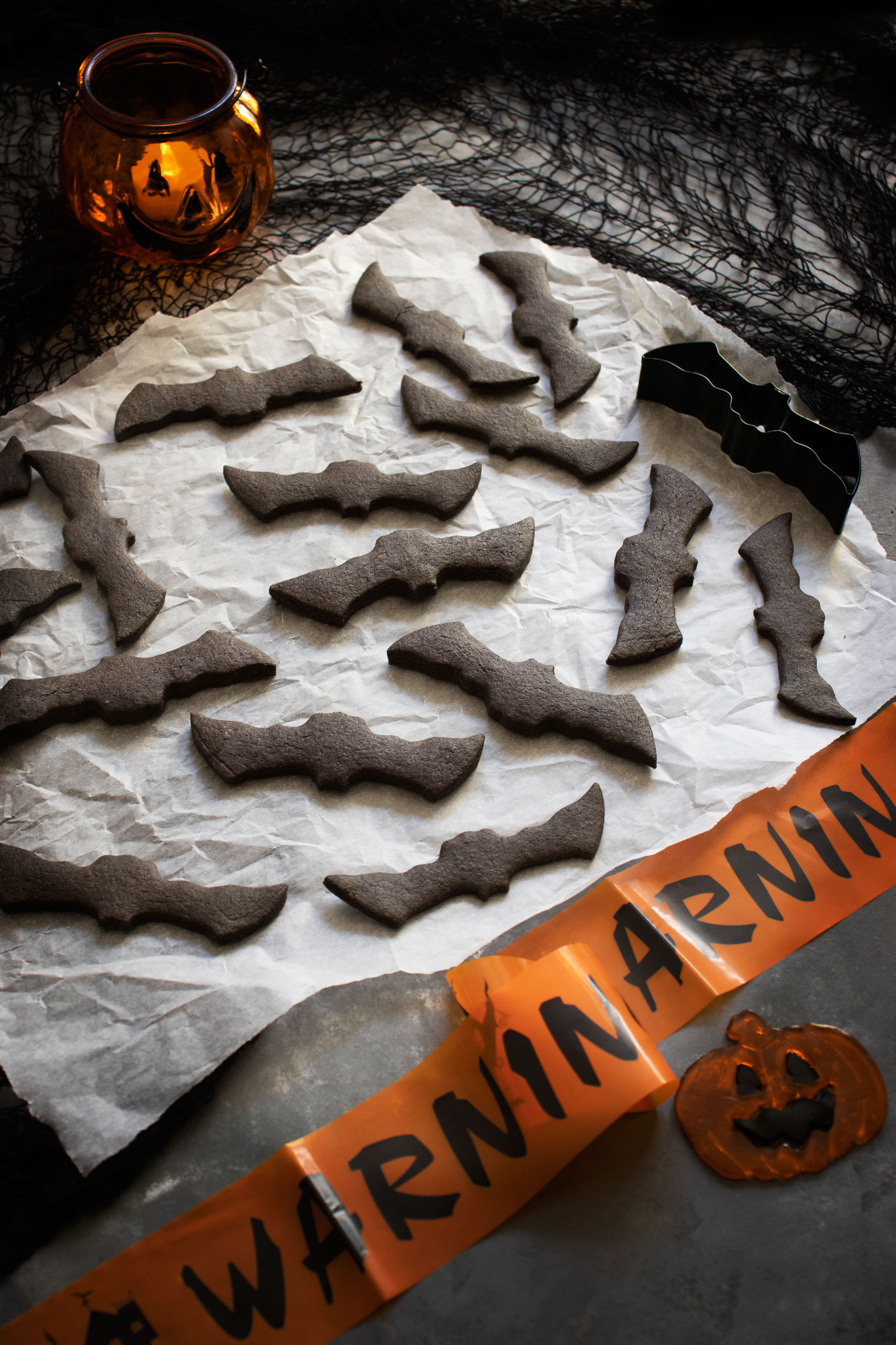 Bat halloween cookies