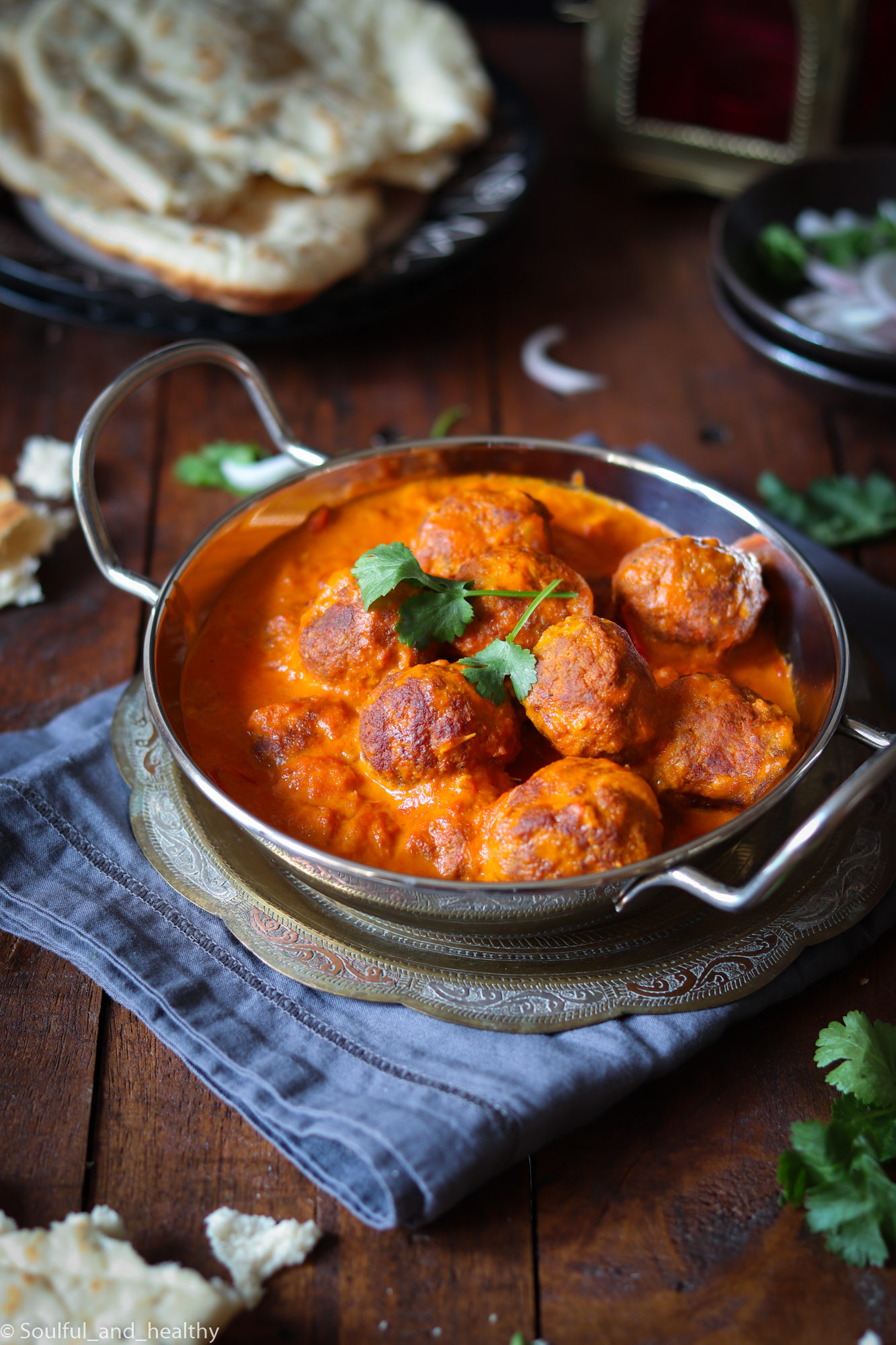 Masala Lamb meatballs in creamy sauce