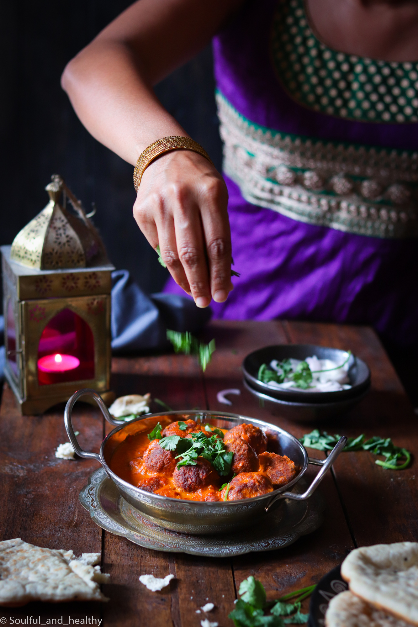 Masala Lamb meatballs in creamy sauce