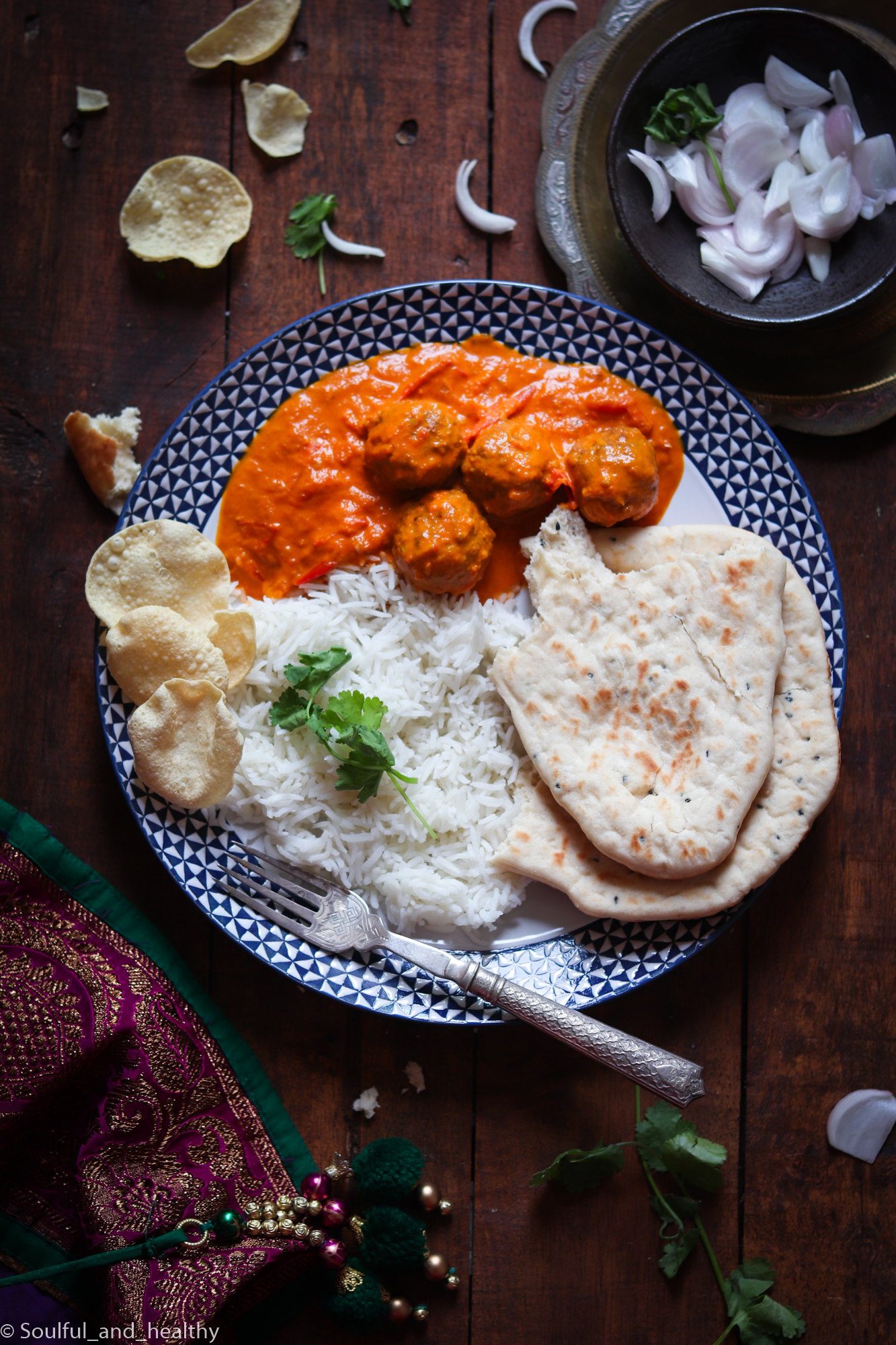 Masala Lamb meatballs curry 