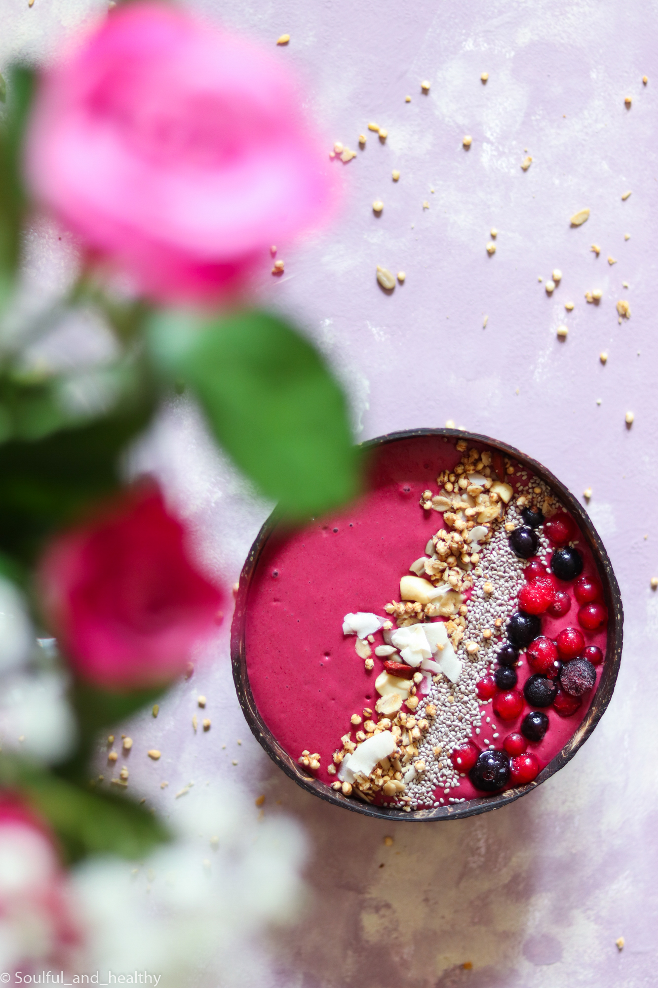 Beetroot Smoothie bowl | Soulful And Healthy