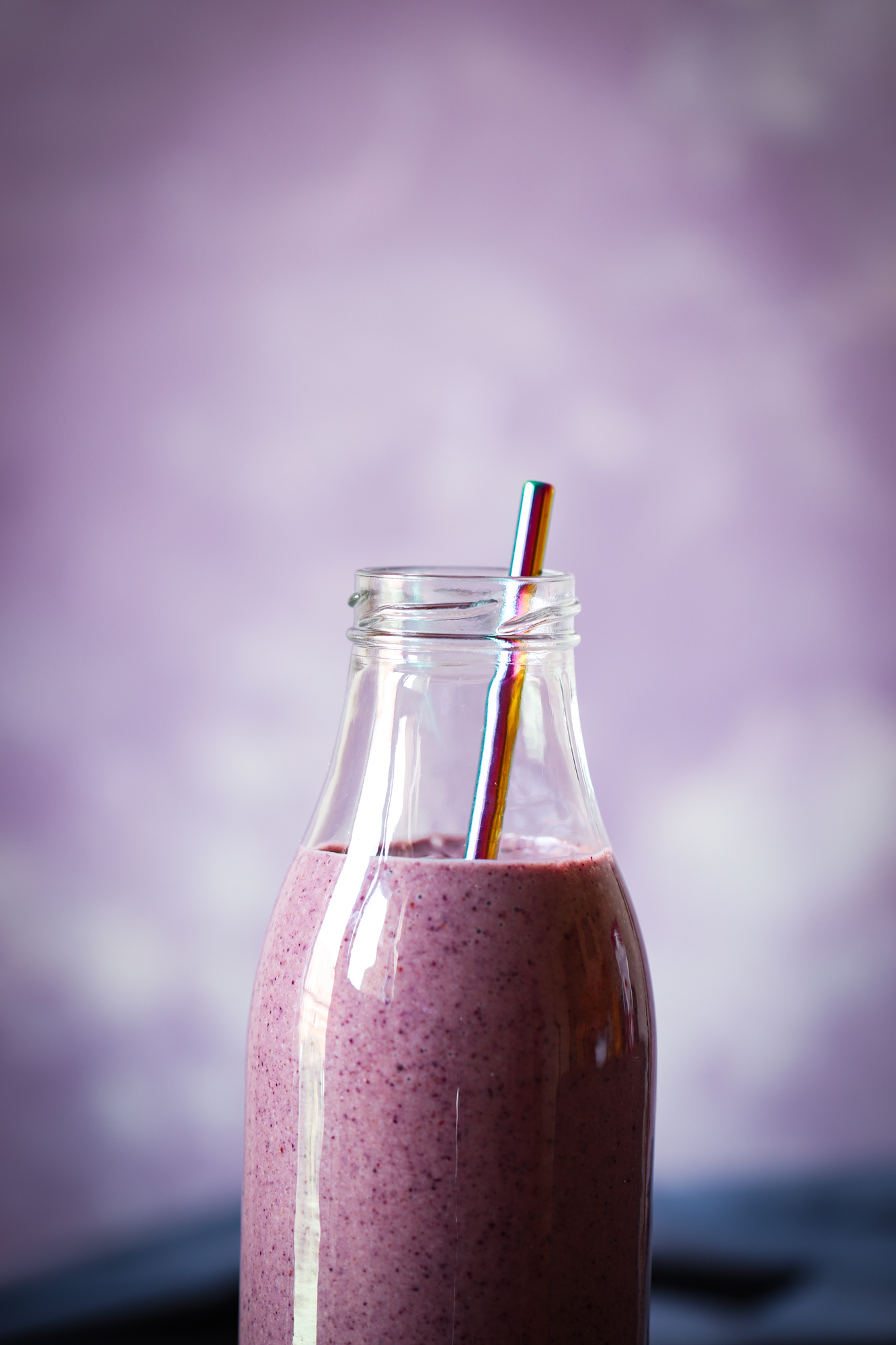 Blueberries and banana smoothie
