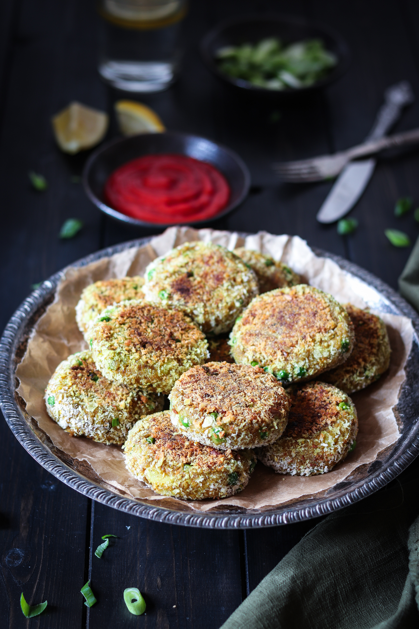 Indian spiced veggie cutlets