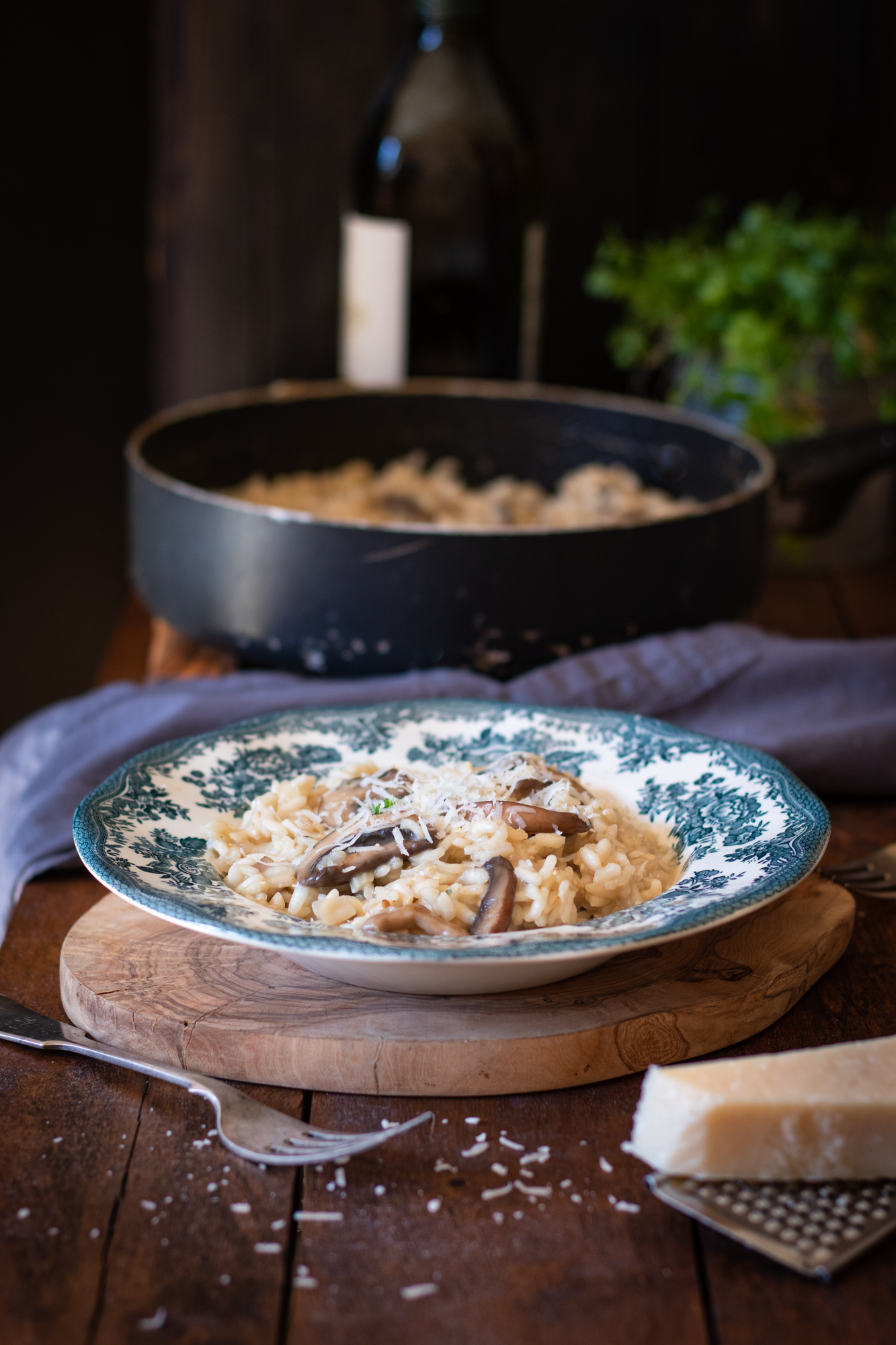 Mushroom risotto