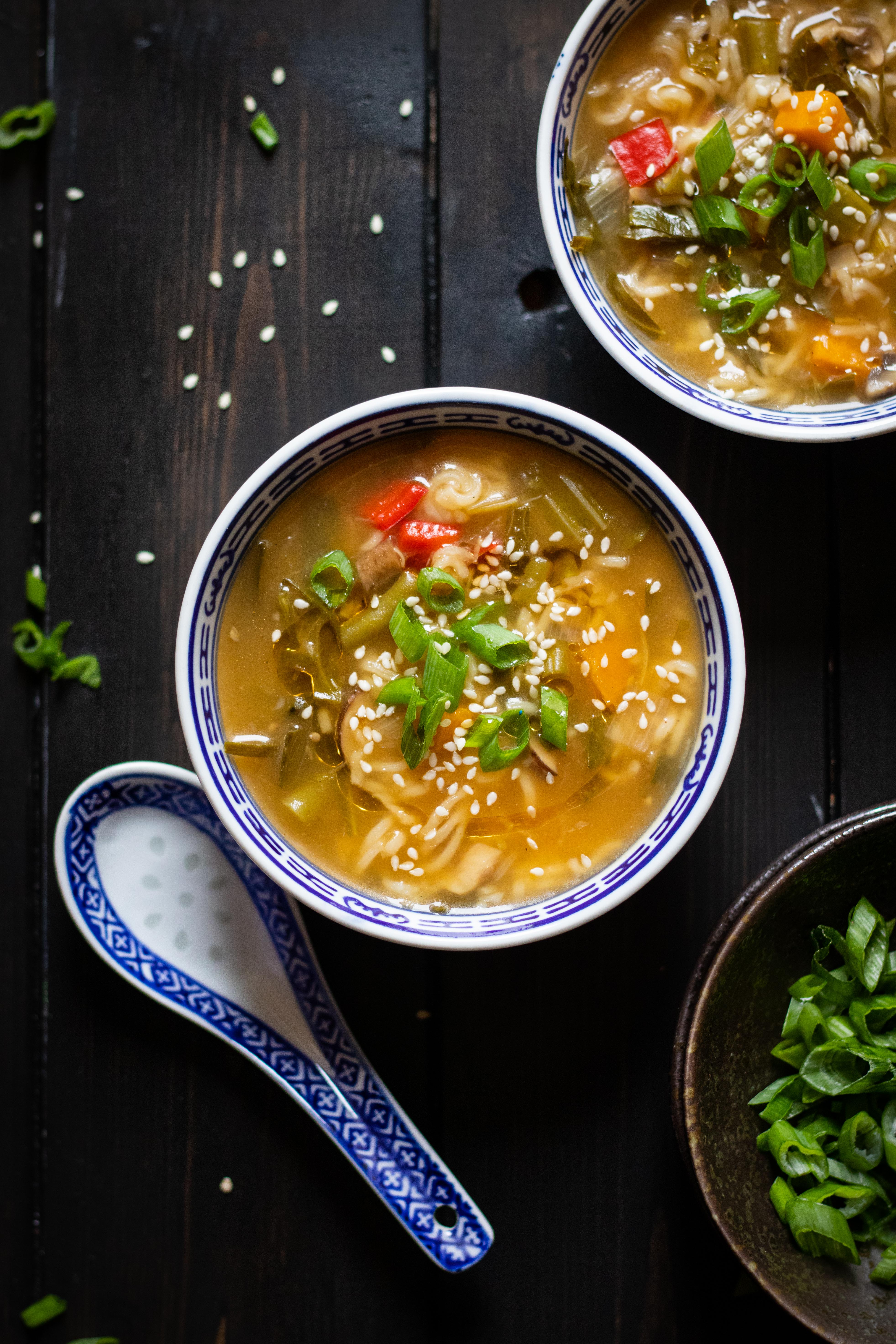 Mixed veggies clear soup