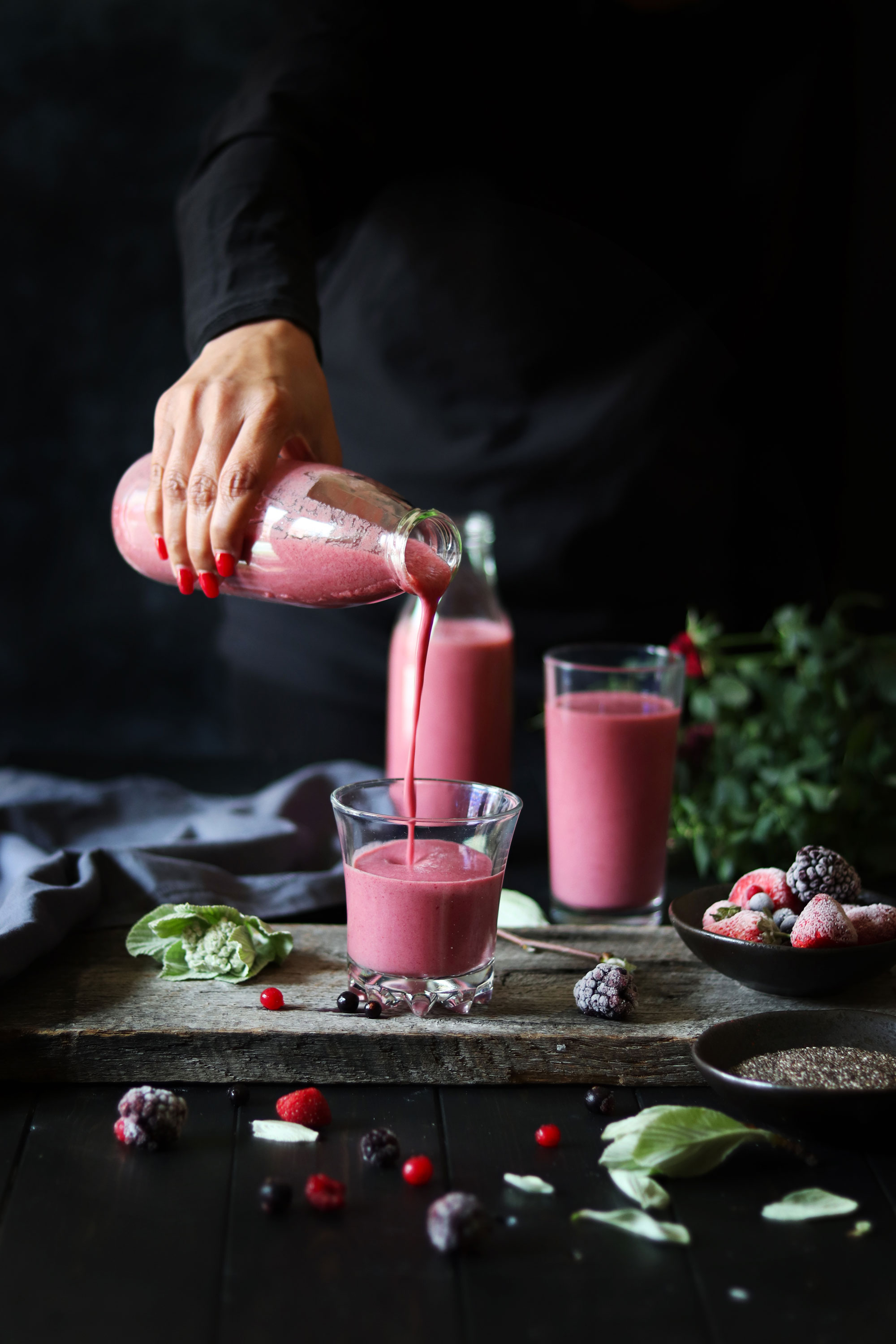 Mixed berries smoothie