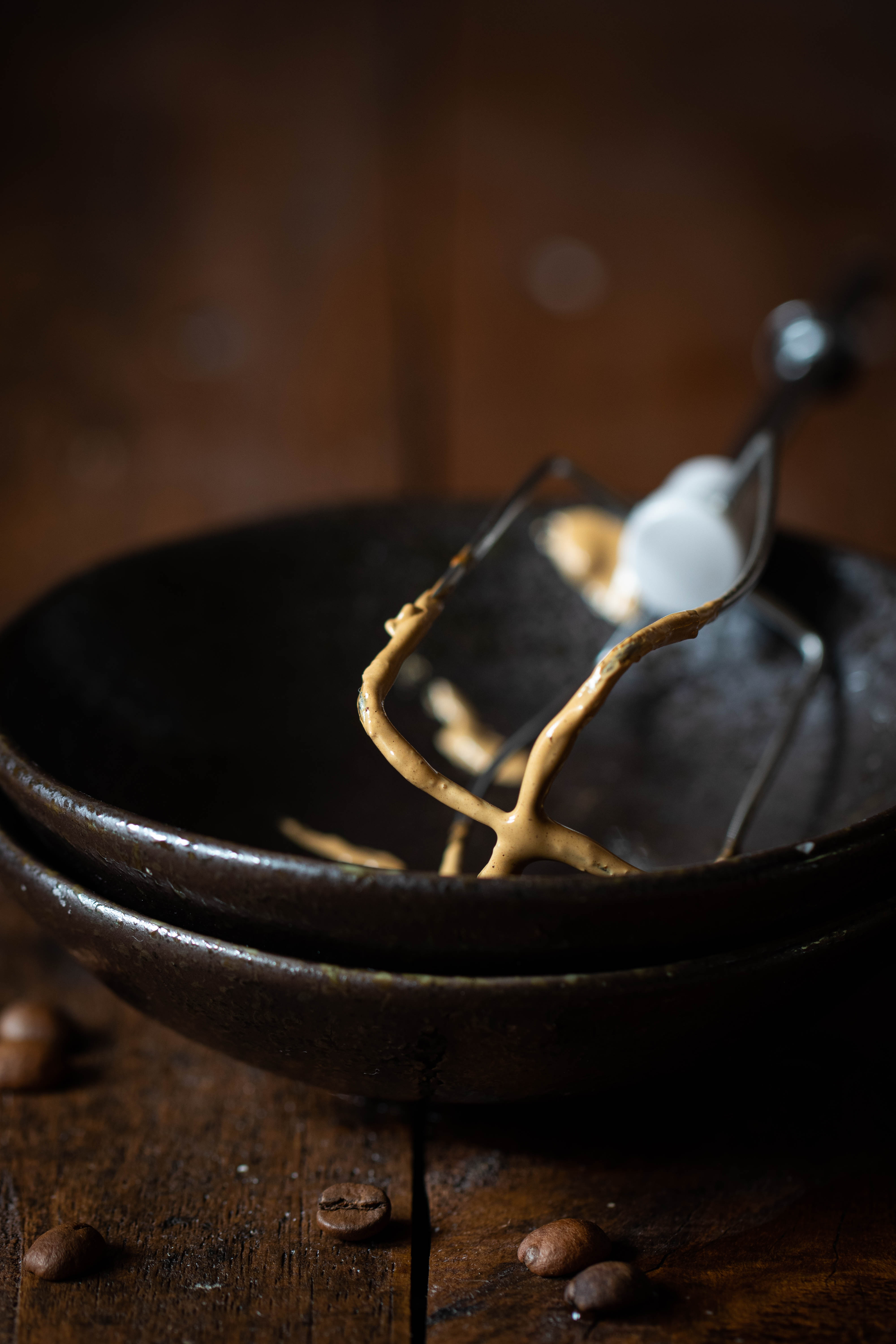 Pumkin spiced whipped coffee with whiskey