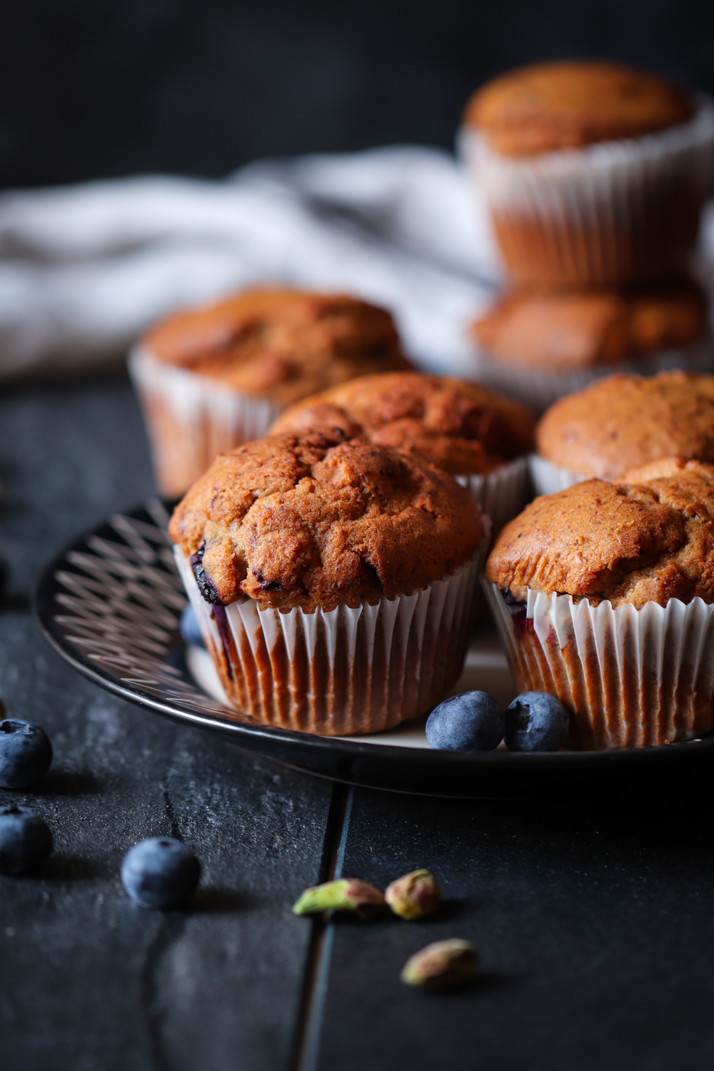 ​​​​​​Mixed Berries and pistachios muffins