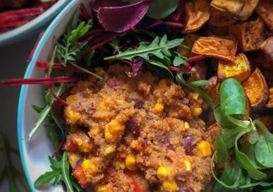 Mexican style Amaranth bowl