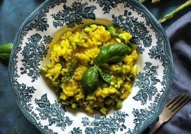 Asparagus risotto