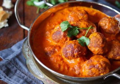 Masala Lamb meatballs creamy curry 