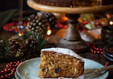 Spiced Rum Christmas Fruit Cake