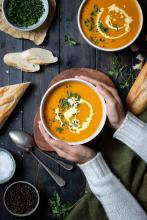 Maple Roasted carrot soup | Soulful And Healthy