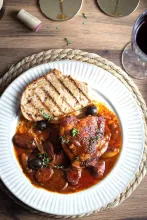 Spanish inspired Chicken and Chorizo bake | Soulful And Healthy