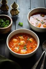 Chicken meatballs and orzo soup | Soulful And Healthy