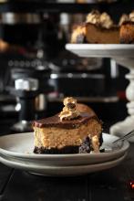 Coffee cheesecake with mocha cream frosting | Soulful And Healthy