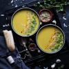 Roasted turmeric  cauliflower soup with coconut cream
