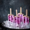 Blueberries and Greek yogurt popsicles