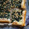 Spinach and ricotta tart with pine nuts